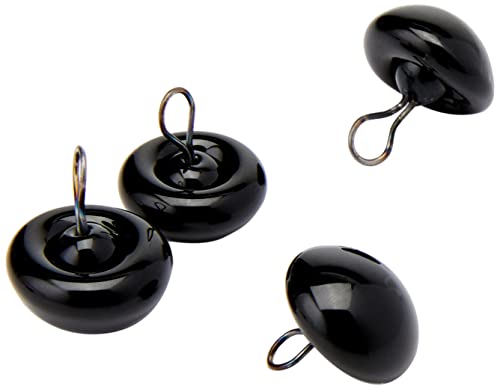 Efco Occhi Di Animali Ø Pz. Nero, 12 Mm, 4-Piece