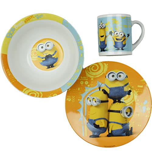 Illumination Entertainment Set Of Dishes, Porcellana, Multicolour, 1 Cm