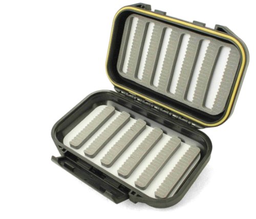 Fly Fishing Fly Box Impermeabile Click Shut Nero