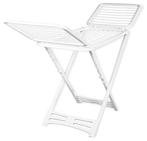 Sf Savino Filippo Stendibiancheria Resina Top Stendino Stendi Panni Stenditura 20 Metri In Dura Resina Di Plastica Bianco Pieghevole Per Casa Cucina B