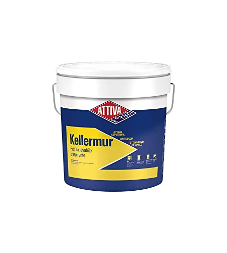 Relax Attiva - Kellermur Pittura Lavabile Traspirante 5Lt Bianco