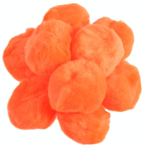 8 Pom Pon 5 Cm Di Colore Arancione Pompon Ponpon Arancio Decorazioni Pom Pom Bomboniere