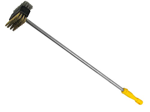 Lilly Codroipo 25913 Spazzola Doppia Con Manico, Ottone, Cm 90