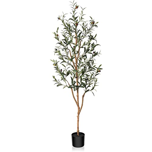 Kazeila Piante Finte Da Interno 150Cm Olivo Piante Finte Grandi Finta Pianta Per Decorazioni Casa Pianta Da Finta Pianta Verde In Vaso(1Pack)
