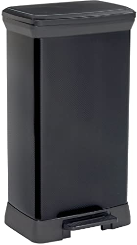 Curver Deco Bin Rettangolare A Pedale 50Lt - 39X29X73H Nera(Versione Precedente)