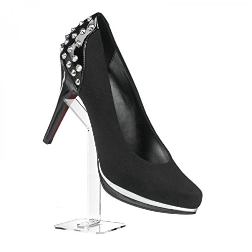 Designplex Porta Scarpe In Plexiglass Trasparente - Misure: 10X10X H35 Cm