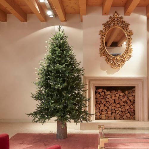Edg Enzo De Gasperi Albero Di Natale Pino Luxury 210X142Cm Realistico Natural 3387 Rami