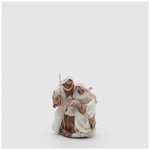 Edg Statuine Natività Lord Con Base, H17 Cm, In Tessuto, Decorazioni Natalizie Presepe