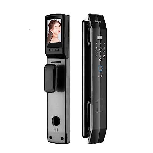 Boluw 3D Face Recognition Smart Lock Fingerprint Biometrico Card Key Digital Lock Home Wifi App Smart Door Lock (Color : 3D 30X240 Hook)