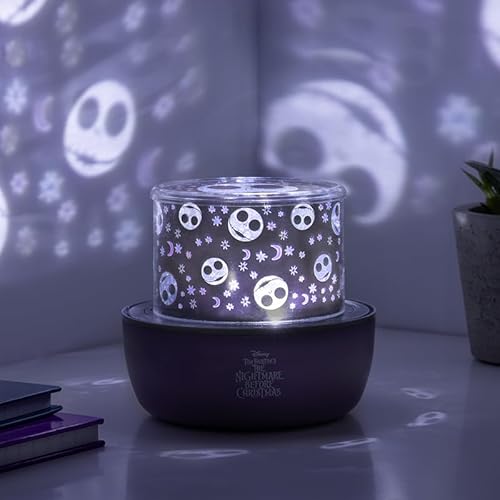 Paladone Nightmare Before Christmas - Lampada Per Proiettore Con Licenza Ufficiale Con Suoni E Scene Raccapriccianti Intercambiabili Con Jack Skelling