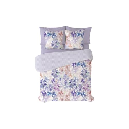 Pierre Cardin Set Copripiumino Sara Malva Per Letto Da 90 3 Pezzi