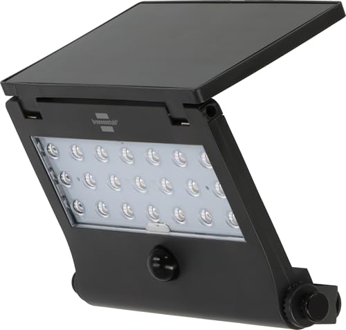 Brennenstuhl Lampada Solare Led Faro Sol 1000 Pad/Led Lampada Da Parete Per Esterni Con Rilevatore Di Movimento (Ip65, 1000Lm, 4 Diverse Modalità Di I