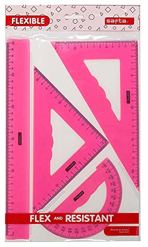 Astuccio Da Disegno Con Righelli Flessibili Assortiti Di 3 Colori Di Classicos Papelleria