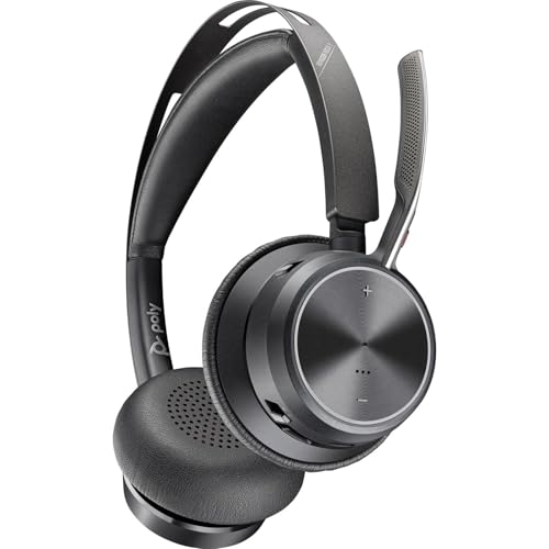 Poly Micro-Casque Voyager Focus 2 Usb-C-C Adaptateur Usb-C/A Base De Chargement