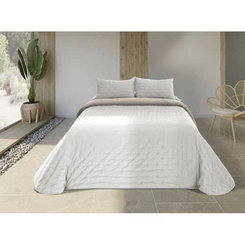 Pierre Cardin Copriletto Bouti Lorena - Letto Da 150 Cm, Colore: Bianco