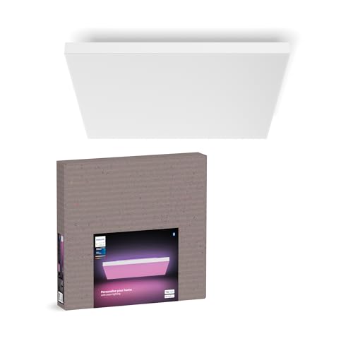 Philips Hue Datura Smart Panel Light (Quadrato 60 X 60 Cm), Luce Bianca E Colorata, Compatibile Con Bluetooth, Controllo Vocale Con Alexa, Apple Home