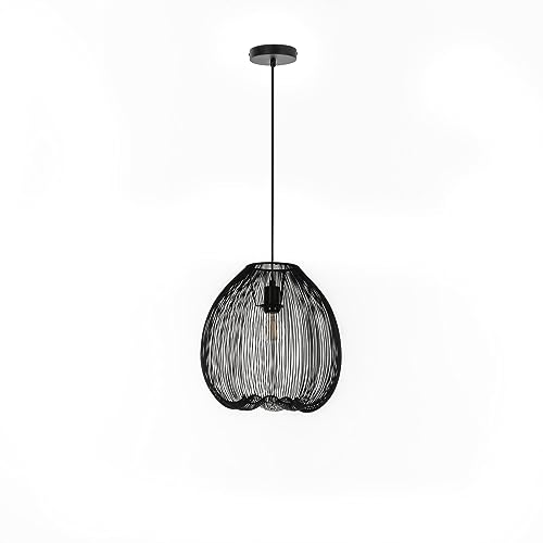 Jaula - Lampada A Sospensione In Metallo Nero
