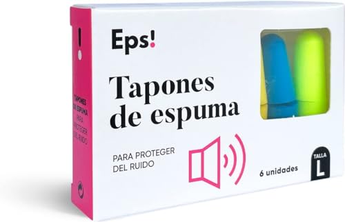 Eps! Discret - Tappi Per Orecchie In Schiuma, Per Dormire Bene, Tappi Per L'Orecchio Cancellazione Del Rumore, Tappi Per Orecchie Contro Rumori Forti,