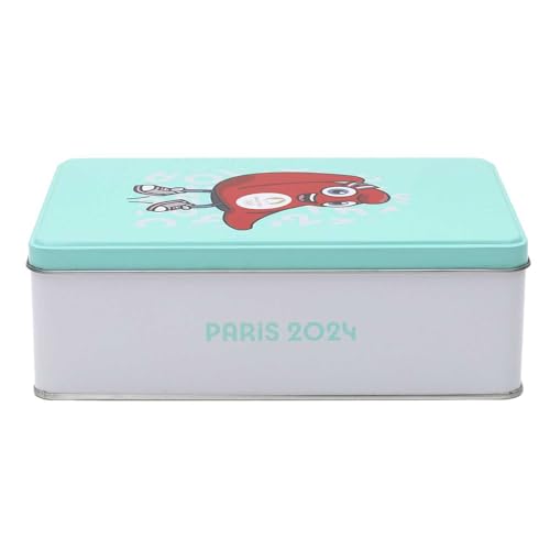 Paris 2024, Cjo5110, Scatola In Metallo Mascotte Braccio Sollevato 6,9 X 13 X 19,6 Cm, Prodotto Ufficiale Sotto Licenza, Scatola Di Immagazzinaggio Pe