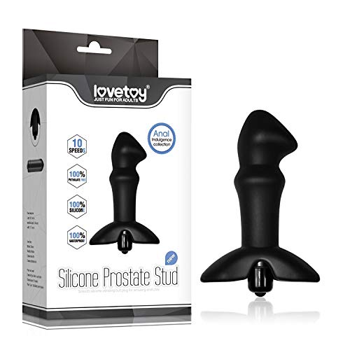 Plug Anal Prostate Con Vibraciã“N Stud Negro