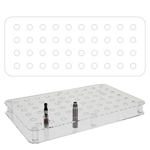 Designplex Porta Atomizzatori Per Sigarette Elettroniche A 40 Postazioni - Misure: 16 X 38 X H2.6 Cm