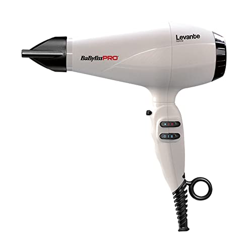 Babylisspro Bab6950Wie Asciugacapelli Professionale Levante Made In Italy 2100W, Motore Ac A Lunga Durata, 2 Concentratori Sottili 6 Mm X 60 Mm E 6 Mm