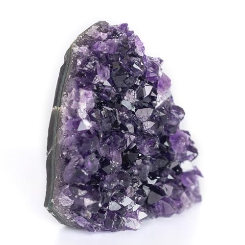 Deep Purple Project Drusa Di Ametista 600 A 900 Grammi Geode Quarzo Piramide Cristallo Grande
