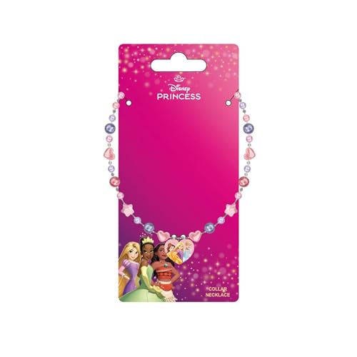 Collana Con Principesse Disney Per Ragazze, Per Completare Perfettamente L'Outfit Del Tuo Piccolo, 7.0 X 15.0 X 1.0 Cm, Multicomposizione, Nessuna Pie