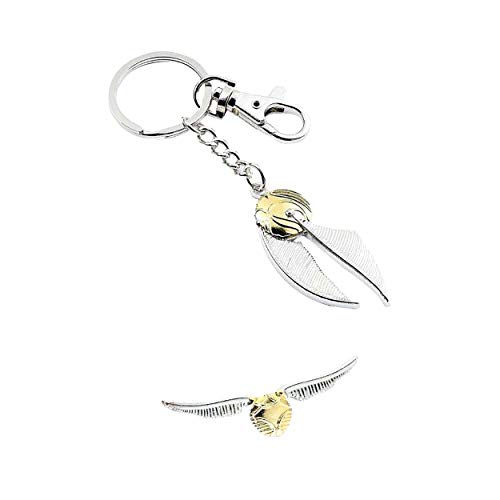 Blister Llavero + Pino Golden Snitch Harry Potter, Taglia Unica, Acrilico, Senza Gemme