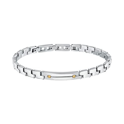 Morellato Gold Bracciale Uomo In Acciaio, Oro Giallo 18 Carati - Satm19