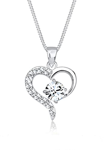 Elli Collana Con Pendente A Cuore Da Donna In Argento 925