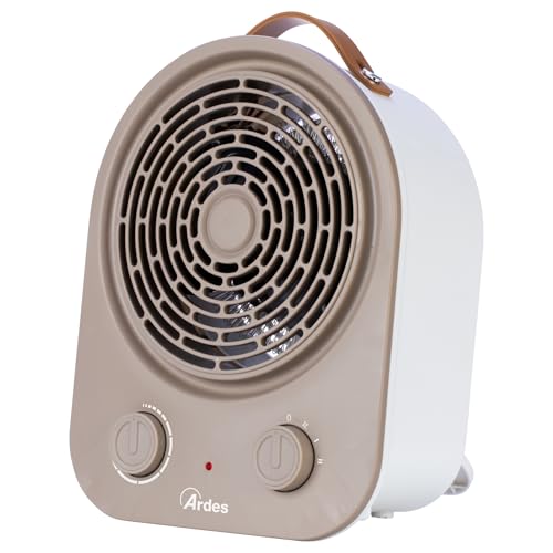 Ardes | Ar4F17 Termoventilatore A Filo Elettrico Syntho, Termoventilatore Riscaldante 2 Potenze, Termostato Temperatura Ambiente, Scaldino Elettrico E