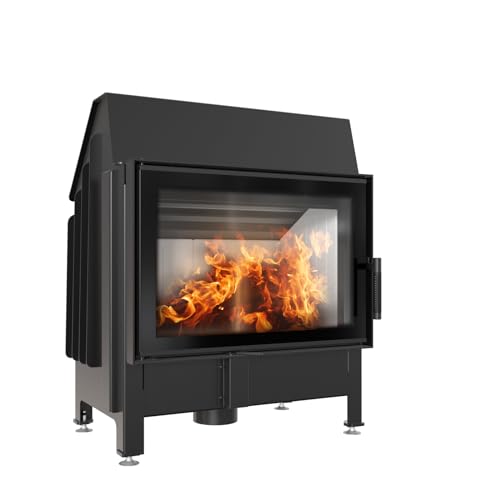 Kratki Inserto Camino Zibi Deco 11 Kw – Cassetta Caminetto – Camino In Legno – 2.Bimschv 15A B-Vg – Ingresso Aria 125 Mm – Rivestimento Color Crema –