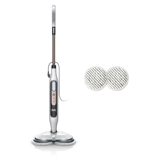 Shark Steam Mop, Scopa A Vapore Lavapavimenti Automatico Con Steam Blaster, 2 Panni Lavabili Rotanti, 3 Modalità, Igienizza, Rimuove Macchie E Sporco,