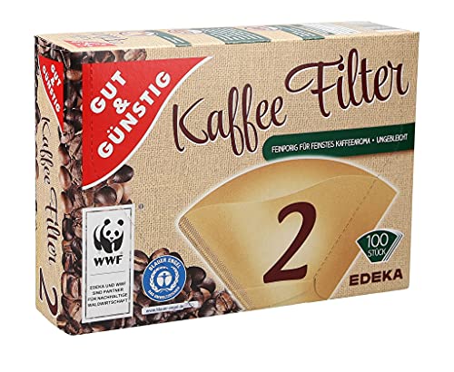 Buono E Convenienti, 100 Filtri Per Caffè, Misura 2, Sacchetti Filtranti 1 X 2