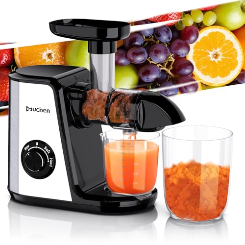 Muchen Estrattore Frutta E Verdura Estrazione A Freddo Per Frutta E Verdura, Masticazione Efficiente Senza Filtri, Senza Bpa, Include Due Tazze E Spaz