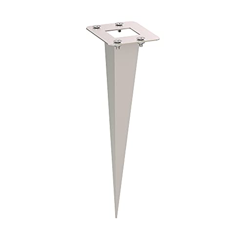 Ledscom.De Picchetto Da Terra Per Giardino, Per Pomi, Acciaio Inox, 18Cm, 6,5 X 5Cm, Colonnina, Pilastro, Presa, Esterno, Alimentazione, Acciaio Inox,