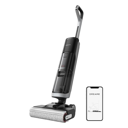 Dreame H14 Pro Lavapavimenti Senza Filo, Design Piatto A 180°, Cura Della Spazzola A 60 °C, Aspirazione Da 18 Kpa,Asciugatura In 5 Min, Dosaggio Autom