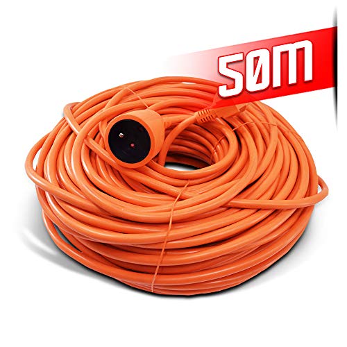 I-Watts I-Raj3G15-50M - Prolunga Elettrica, 50 M, Colore: Arancione