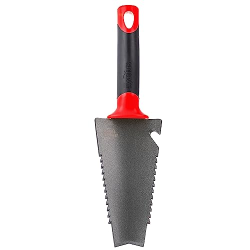 Radius Garden Root Slayer Truelle A Mano Seghettata, Rosso