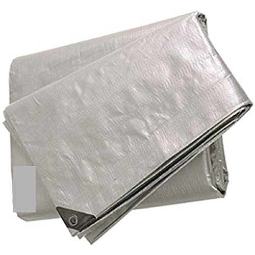 Ox Telone Occhiellato 8X10 Mt - Tipo Pesante 180Gr/Mq - Rinforzato Telo Argento