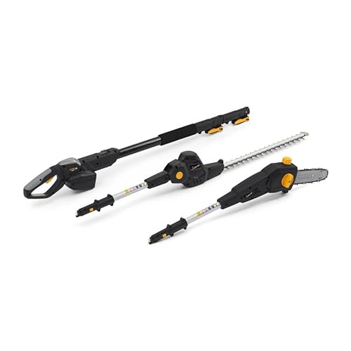 Alpina Am 20 Li - Utensile Multiuso Senza Fili - Tagliasiepi E Potatore 2 In 1 Da 20 V, Portata 4 M, Lama Per Siepi A Doppia Faccia Da 45 Cm E Testa P