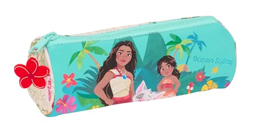 Safta Vaiana - Astuccio Rotondo Per Scuola, Astuccio Per Bambini, Ideale Per Bambini Dai 5 Ai 14 Anni, Comodo E Versatile, Qualità E Resistenza, 20 X