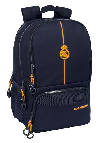 Safta Real Madrid 2A Attrezzatura 24/25 - Zaino Da Paddle Sportivo, Ideale Per Diverse Età, Comodo E Versatile, Qualità E Resistenza, 30 X 17 X 42 Cm,