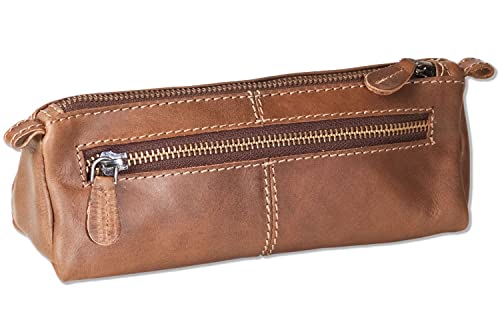 Woodland Borsa Spaziole Pull-Up Pull-Up Bufalo Marrone/Multicolor, Marrone Scuro/Tortora, L X H X T (Cm) = 20.0 X 7.0 X 7.0, Cartella Portadocumenti