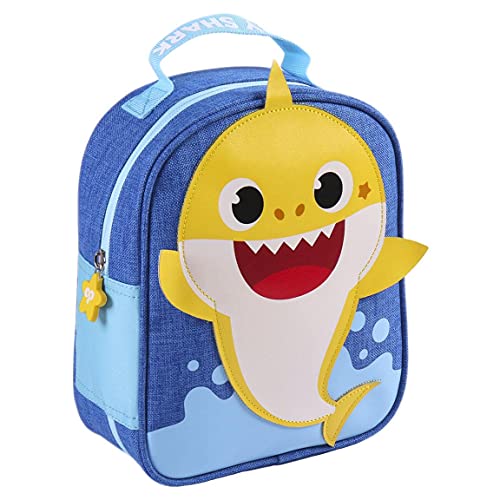 Cerdá Life'S Little Moments Niños, Neceser Escolar Baby Shark-Licencia Oficial Nickelodeon, Azul, Recomendado 3 A 6 Años