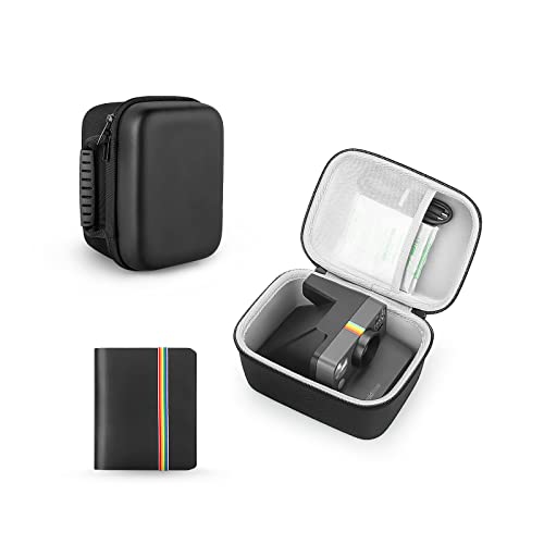 Yinke Custodia Per Polaroid Originals Onestep 2 /Onestep+/ Now Fotocamera Istantanea I-Type,Borsa Protettiva Cover Case (Nero) (Album+Custodia Nero)