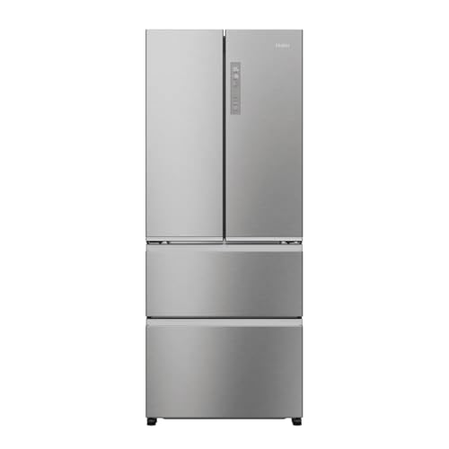 Haier Hfr3718Enm - Frigorifero Americano, 402 Litri, No Frost, Colore Inox, Classe Energetica E