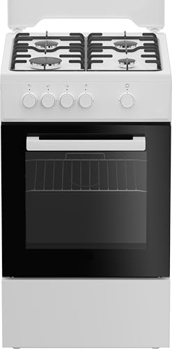 Beko Fsg522Dwc - Cucina A Gas Con Forno, N°4 Fuochi, 50X60 Cm, Colore Bianco