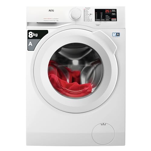 Aeg Serie 6000 Lavatrice A Carica Frontale 8 Kg, L6Fbi6W8 Tecnologia Prosense® & Cesto Gentle Care, Classe A, 847X596X547 Mm, Bianco